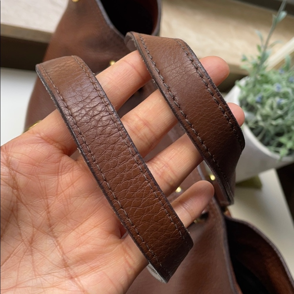 Prada classic brown leather handbag - Picture 9 of 16